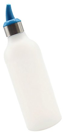 FITYLE F 450 ml Squeeze Flasche/Majoflasche/Dosierflasche/Marinadenflasche/Quetschflasche, Blau, 450ml