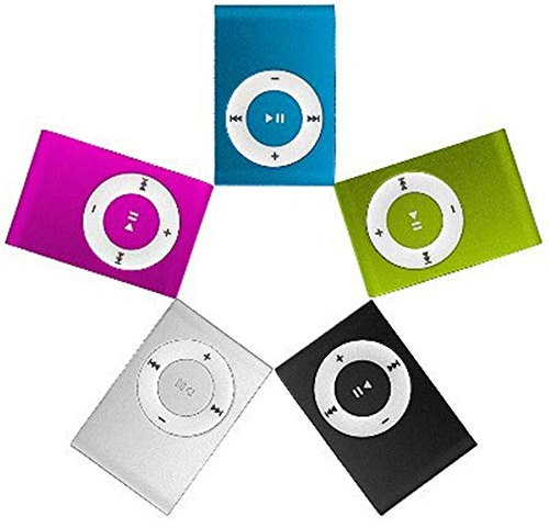 Mini Lecteur MP3 sans écran upport de Carte Micro SD TF 3.5mm USB2.0 Mallalah avec Clip Portable Musique Walkman