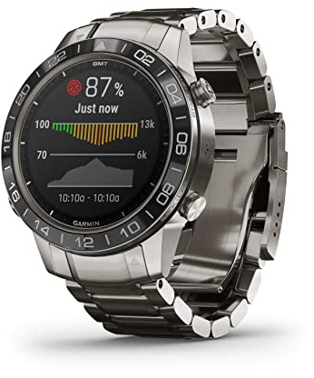 Garmin MARQ Aviator, Men's Luxury Tool Watch Designed for Your Passion for Aviation, View Flight Paths, Weather Reports, Start Flight Logging and More