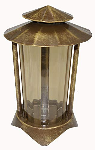 Grablaterne Grablampe aus Stahl mit Erdanker 2499 (Patent Bronze)