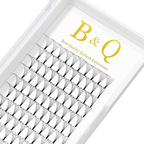 B&Qaugen Fertig Fächer Wimpernverlängerung 6D-D-0.07-12 Wimperfächer Weich Wimpern 4D 5D 6D Volumentechnik Künstliche Wimpern Stärke 0.07mm Kurz Stiel Wimpernverlängerung (6D-D-0.07,12 mm)