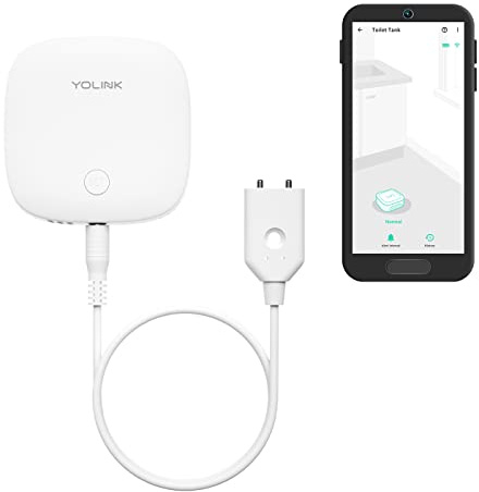 YoLink Water Leak Sensor 2 with Water Sensor Probe, 1/4 Mile World's Longest Range Smart Home Water Leak Detector with Built-in Siren Up to 105dB, Works with Alexa and IFTTT - YoLink Hub Required