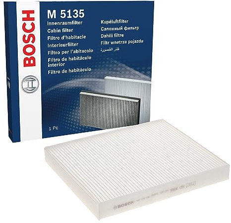 Bosch Filtro Abitacolo Standard M5135, Filtro di Ricambio - Filtra polline e polveri per un'aria più pulita all'interno del veicolo