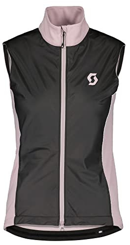 Scott W Gravel Warm Merino Vest Colorblock-Schwarz - Merino Warme windabweisende Damen Hybrid Gravel Bike Weste, Größe M