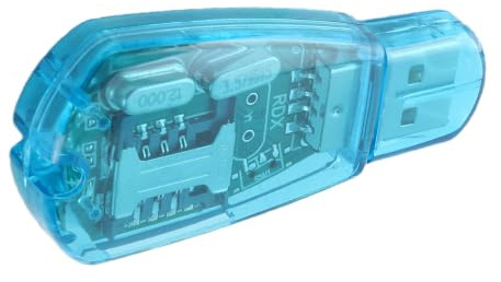 Lecteur de Carte SIM USB GSM CDMA Téléphone Mobile SMS Backup Copy Clone Writer CD pour L'échange de Données Entre Le Téléphone et L'ordinateur Portable Bleu Clair