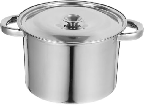 Alipis 5.5l Kitchen Stew Pot Stainless Steel Stockpot with Lid Thickened Cooking Pan for Safe Cooking and Optimal Heat Transfer for Home Soup and Stew Preparation