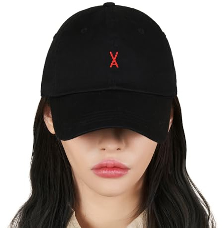 VARZAR【Official Store Logo Over Fit Chino Ball Cap / 6colors Unisex Deeper Small face Effect UV Protection hat (US, Numeric, 7, 7 1/2, Standard, Black)