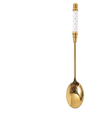 Cuillères à Latte Cuillères à café de 5,5 pouces, cuillères à expresso, cuillères à café, petites cuillères à café à long manche, cuillère à café en acier inoxydable avec poignée décorative, 1 pièce r