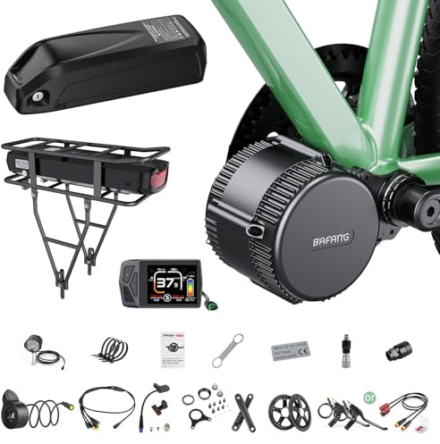 BAFANG Mid Drive Kit 750W 1000W 500W BBS02B BBS-HD Electric Bike Conversion Kit 48V 52V Ebike Conversion Kit for 68-73MM Mountain Bike Road Bike with Battery and Display(Optional)