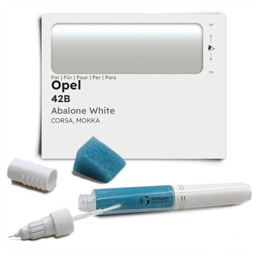 Genuine Colors Lackstift Abalone White 42B für Opel Weiß Corsa Mokka