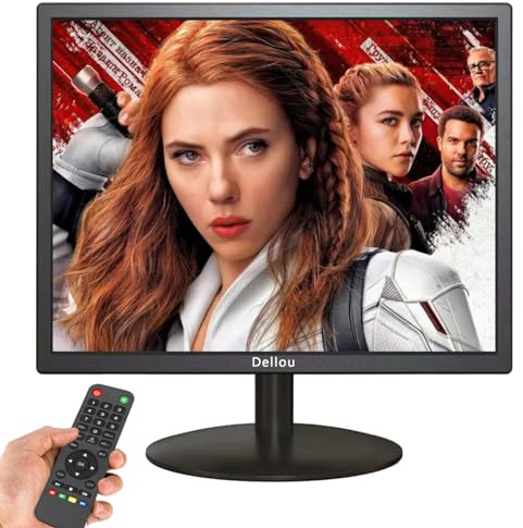 17 inch Surveillance Monitor Display Screen Security Camera Monitoring | Multifunctional Interface BNC, HDMI, AV, VGA, USB, PC Input Surveillance Screen Computer LCD Monitor 1280x1024 Full HD
