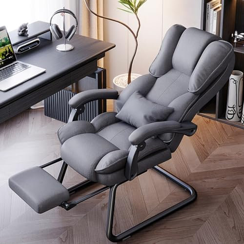 Armchair Racing Gaming Chair Schreibtischstuhl mit hoher Rückenlehne und großzügig gepolsterter Sitzfläche, robuster Computerstuhl für zusätzlichen Komfort, Besucherstuhl mit Schlittenfuß und verläng