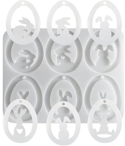 Molde Colgante De Huevo De Pascua, Molde Epoxi, Molde De Yeso, Molde De Adorno Para Coche, Moldes Para Artes Y Manualidades, Moldes Para Decoraciones De Pascua, Molde Epoxi Para Artes, Proyectos