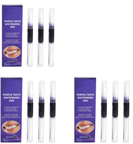 Zähne Aufhellen, Bleaching Zähne, Zahnaufhellung Stift, Teeth Whitening Pen, Zahnbleaching Gel, Zahnaufhellung Bleaching, Zahn Bleaching Aufhellung, Zahnweiss Stift, Zahn Weissmacher, 3ml (9Stück)