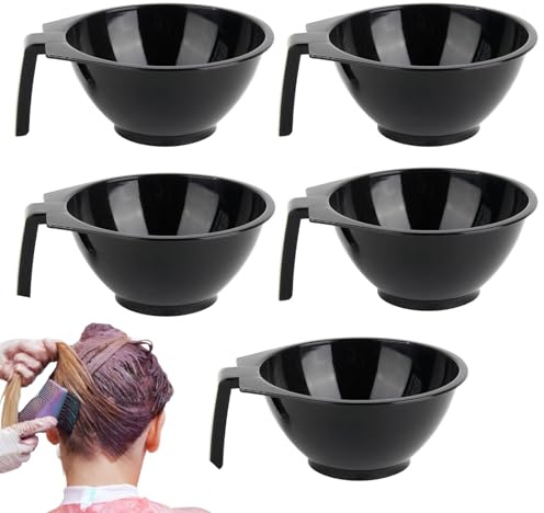 Genérico Cuenco Mezclador Para Tinte De Cabello | Juego De Recipientes Para Mezcla En Salón De Estilismo,Apilables De Gran Capacidad Para Optimizar Espacio Y Comodidad