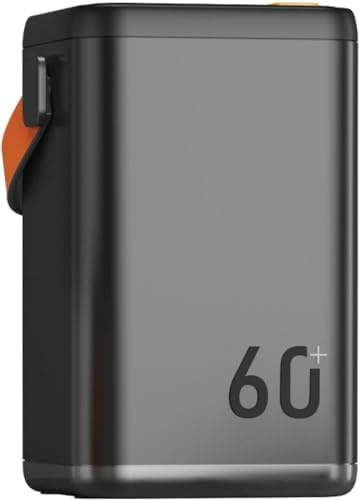 Power Bank portatile con PD 65W QC 4.0 ricarica rapida, design compatto display a LED, caricabatterie di emergenza per laptop e smartphone