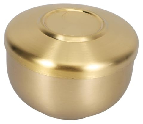 VERDANVERSE Bol à Soupe Acier Inoxydable avec Couvercle Bol à Riz Multifonctionnel Récipient de Cuisine Chaleur pour Soupe et Plats Coréens pour Maison et Restaurant