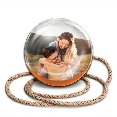 Crystal Ball Digital Display, Crystal Ball Digital Photo Album-DIY Video Player, 3D Ultrasound Crystal Ball with Electronic Display, Customizable Gift for Anniversary, Birthday, Wedding