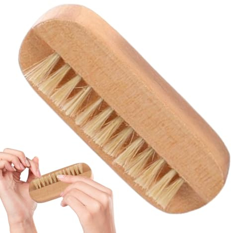 Cepillo Para Uñas - Cepillo de Uñas de Doble Cara,Herramienta Madera Cuidado Personal - Reutilizable Limpieza Profunda Hombre Mujer Adolescente Mayor Spa