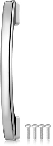 Uonlytech Poignée de Réfrigérateur-congélateur en Abs Argenté, Robuste et Facile à Nettoyer, Entraxe 230 Mm/275 Mm, Installation Simple