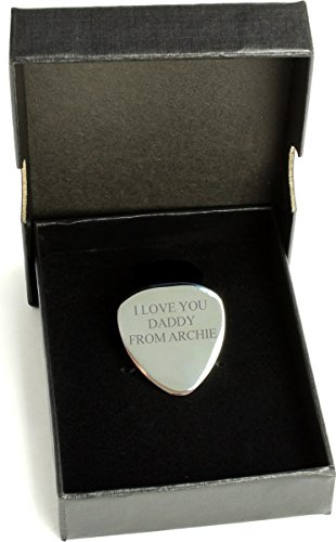 personalisierbar silber Gitarre Plektrum – Jede Nachricht