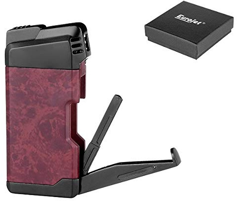 Lifestyle-Ambiente Pfeifenfeuerzeug braun-schwarz mit Pfeifenbesteck inkl Tastingbogen