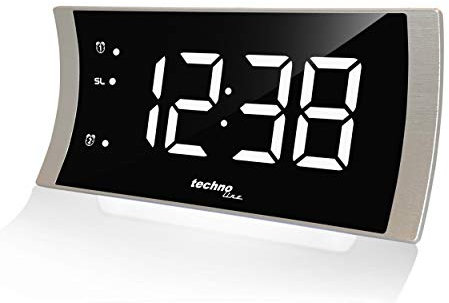 Technoline WT494 LED-Radiowecker mit Temperatur, Stimmungslicht und USB-Ladeanschluss
