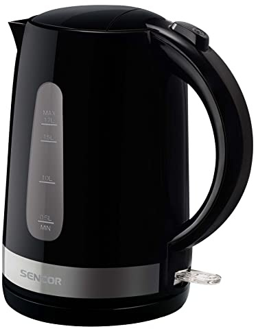 Bouilloire Électrique avec Voyant Lumineux, 1.7 L Capacité, 2200W, Noir SWK 1749BK Sencor
