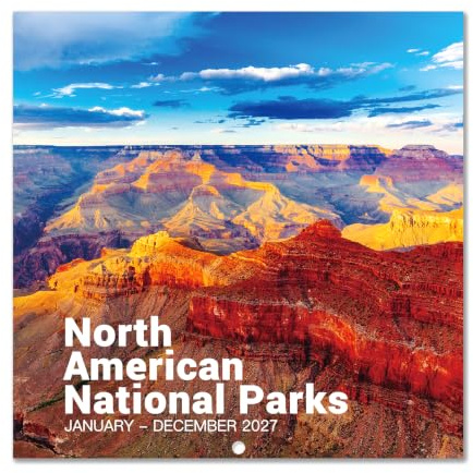 Calendar 2026-2027 - Jul 2026 to Dec 2027 - National Parks Wall Calendar 2026-2027, 18 Monthly Calendar 12 x 24 (Open), Hanging Hook, Blocks and Holidays - Beautiful National Parks
