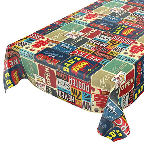 Anro - Mantel de hule lavable, para mesa