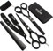 Kutting Edge - Ciseaux de coiffure professionnels - Ciseaux à effiler - Ciseaux de coiffure - Ciseaux de coiffure - Ciseaux de barbier en acier inoxydable - Ciseaux noirs de 14 cm