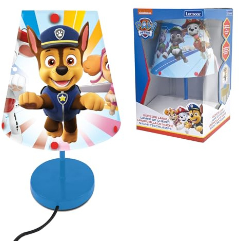 Lexibook, Pat' Patrouille Lampe de Chevet, LT010PA | Lampe décorative, Abat-jour inclus, Lumière douce pour chambre
