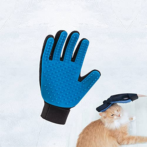 True Touch Fellpflegebürste für Katzen und Hunde - Handschuhbürste zur Fellpflege - Zubehör zur Fell pflege und Massage für Ihr Haustier - Fell Bürste zum Entfernen von Katzenhaaren & Hundehaaren