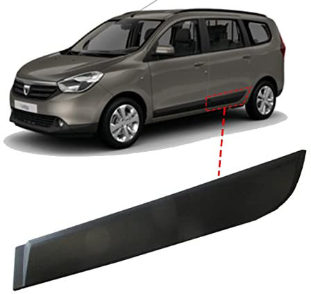 MKAREPART Bande de garniture extérieure moulée pour becquet arrière gauche compatible avec Dacia Lodgy à partir de 2012 828776410R (arrière gauche)