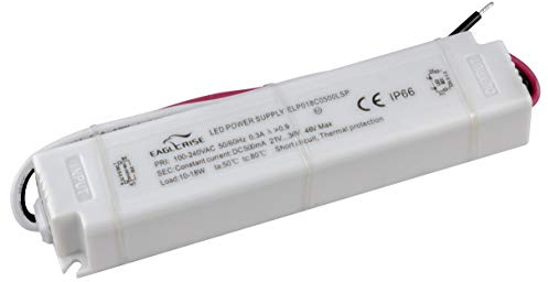 Transformateur LED 500mA 18W Étanche IP65 Courant Constant pour Lampe de LED Bloc d'Alimentation Driver