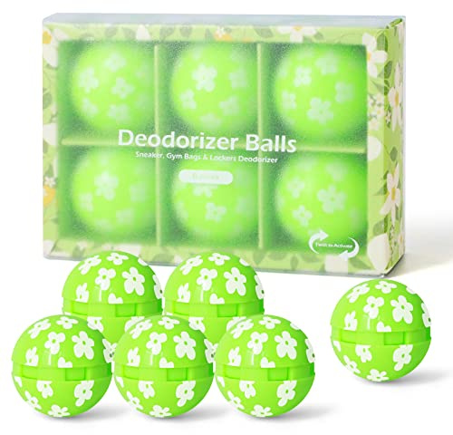 Shoe Fresheners, Shoe Deodorizer 6 Pack Shoe Odour Eliminator, for Shoes, Gym Bag, Drawers, Gifts for Men - Jasmine Scent