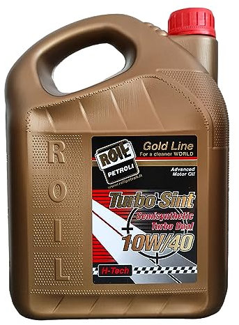 4 Litri di Roil Turbo SINT 10W40 Nuova Formula Riduce CONSUMO di Olio E Carburante - Olio Turbo per Motori Benzina e Diesel - ACEA A3/B4 - SL/CF