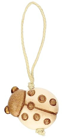 THUN, Set 5 Segnaposto a Forma di una Coccinella in Ceramica Decorata a Mano, 1.7x0.9x1.9 cm h