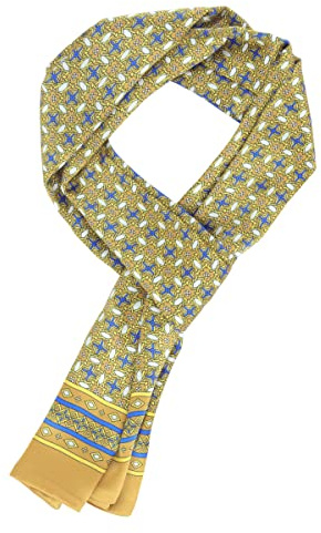 WANYING Edler Seidenschal für Herren 100% Seide 11 Momme Herrenschal Schaltuch Doppelseite für Frühjahr Sommer Herbst Casual Business 155×26cm