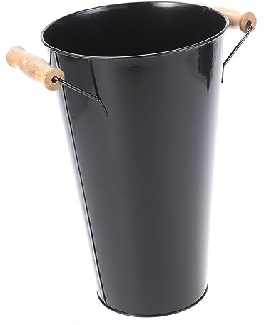 Zerodeko Florero De Hierro Forjado para Escritorio Jarrón Decorativo Resistente y Ahorro De Agua Soporte Combinado para Plantas Suculentas Decoración Creativa para Hogar Color Negro