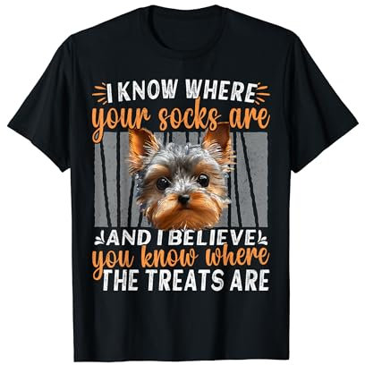 Teacup Yorkie Harness Plush Sayings Yorkshire Terrier Teacup T-Shirt