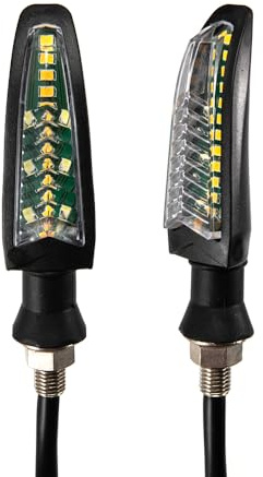 Motorrad Zweifarben-Blinker Happy Turn Signal Light Motorrad Beach Bike LED-Blinker