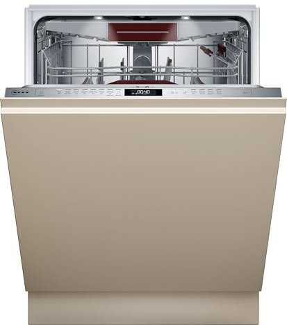 Neff S257ECX14E, N 50, Smarter XXL-Geschirrspüler Vollintegriert, 60 cm, Spülmaschine Made in Germany, Besteckschublade, leise, starke Reinigung mit Chef 70°C, höhenverstellbarer Oberkorb, Time Light