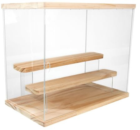 Levemolo Display Case Für Figuren Lagiger Organizer Mit Tür Staubschutz Und Klarem Design Für Actionfiguren Sammlerstücke Und Puppen
