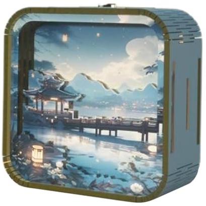 -puzzle in legno luce notturna, puzzle in legno illuminato - Kit di artigianato per lampade artificiali,Luce notturna per bambini per donne e bambini, decorazione per la casa per comodini