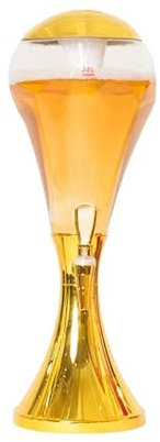 Distributeur de bière en forme de tour 3L Distributeur de boissons en forme de tour de bière avec lumières brillantes colorées et tube de glace Distributeur de bière en forme de tour de bière pour di