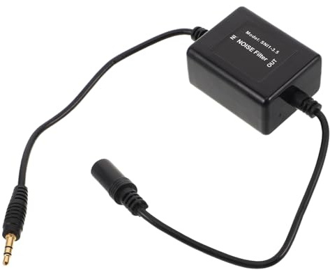 VILLCASE Filtro Antirumore Autoradio per Auto Soppressore di Ronzio e Filtro Anti-rumore Aux per Altoparlanti Isolatore di Loop di Massa per Amplificatori Audio