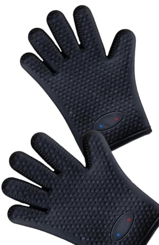 Puthernm - Horno de silicona, barbacoa con dedos para parrilla o ahumadero, fácil de limpiar