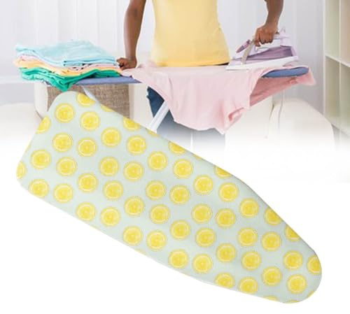 BTYQKZVPM Copriasse da stiro imbottito resistente, Copriasse da stiro Travel Home in cotone con coulisse in pellicola di alluminio multicolore 96x33cm griglia(A)