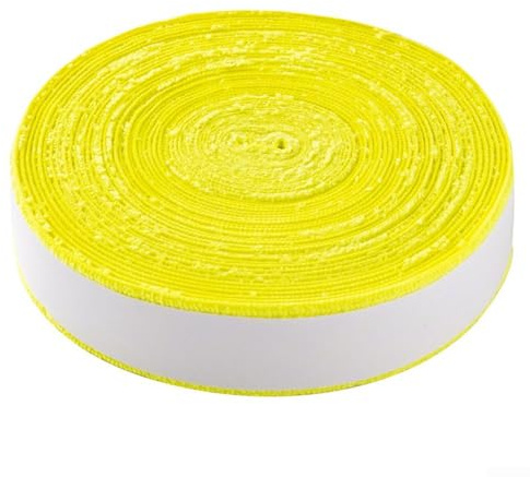 Yuanpgky Rollo de cinta de agarre de toalla de 10 m para raquetas de tenis, bádminton y squash, agarre de microfibra absorbente del sudor, antideslizante y cómodo, compatible con (amarillo)